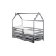 DISNEY 80x160 grey childrens house bed Lano Furniture DISNEY 80x160 grey childrens house bed Lano Furniture