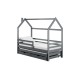 DISNEY 80x160 graphite childrens house bed Lano Furniture