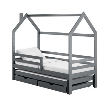 DISNEY 80x200 graphite children's house bed Lano Furniture