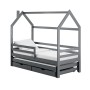 DISNEY 80x200 graphite children's house bed Lano Furniture