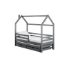 DISNEY 90x190 graphite childrens house bed Lano Furniture