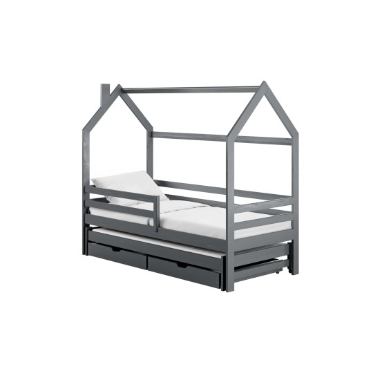 DISNEY 90x190 graphite childrens house bed Lano Furniture