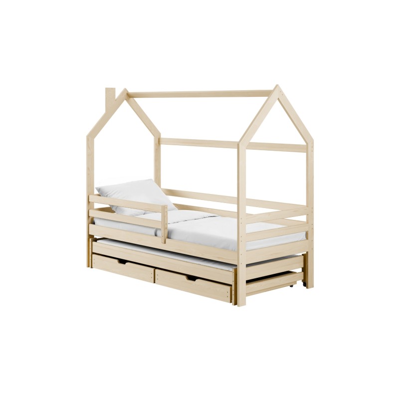 DISNEY 80x160 pine childrens house bed Lano Furniture