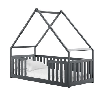 BEE 90x190 graphite children's house bed Lano Furniture