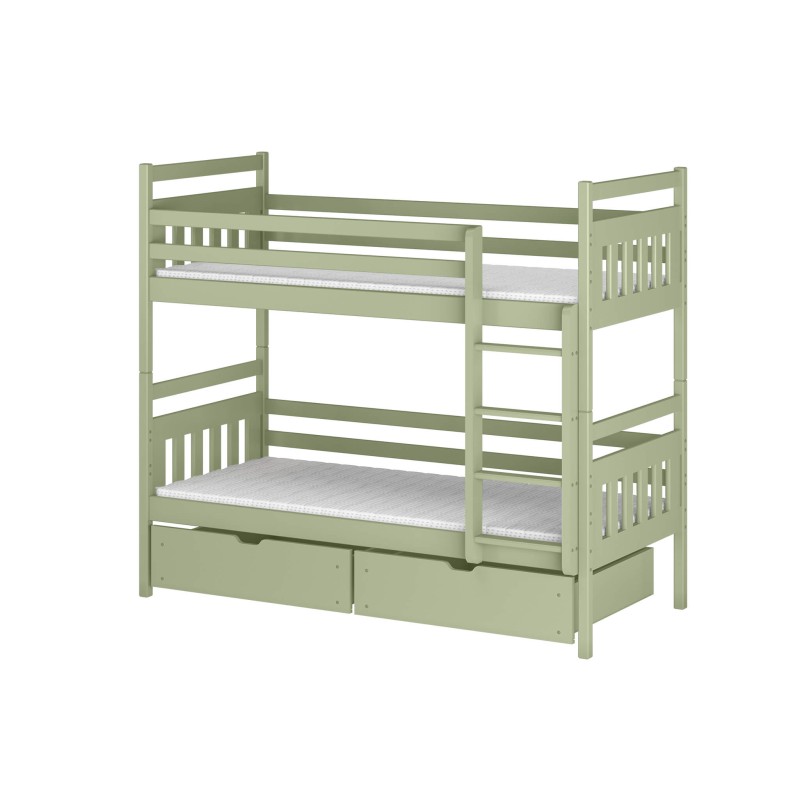 ADAŚ 90x200 olive bunk bed Lano Furniture