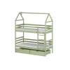 ALEX 80x160 olive bunk bed Lano Furniture
