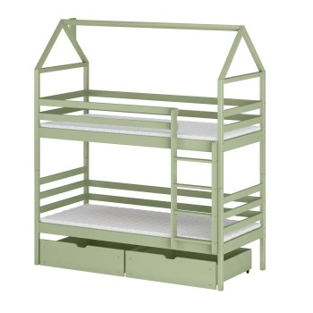 ALEX 80x160 olive bunk bed Lano Furniture