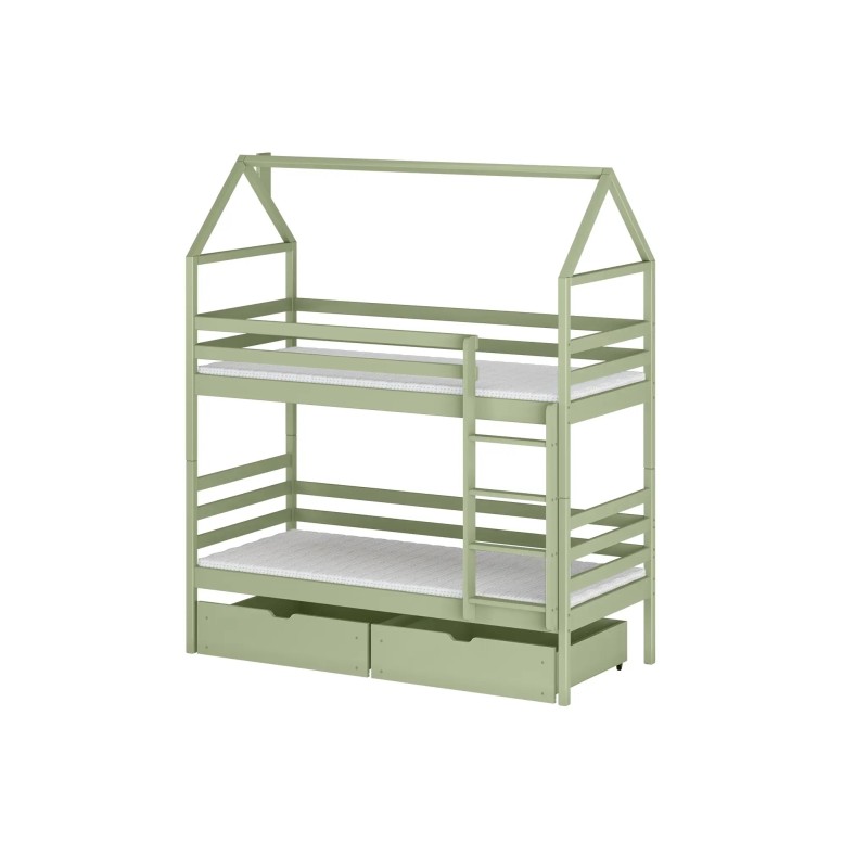 ALEX 80x160 olive bunk bed Lano Furniture