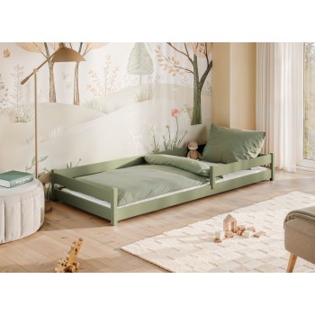 ALIS 80x160 olive Montessori floor bed for children Lano Furniture