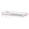 ALIS 90x200 cashmere Montessori floor bed for children Lano Furniture