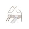 ANGEL 80x180 cashmere childrens bed house with slide Lano Furniture