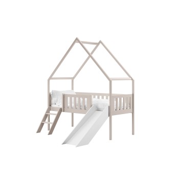 ANGEL 80x180 cashmere children's bed house with slide Lano Furniture