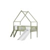 ANGEL 80x180 olive childrens bed house with slide Lano Furniture