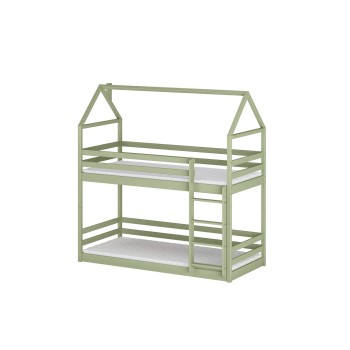 AXEL 80x200 olive bunk bed house Lano Furniture
