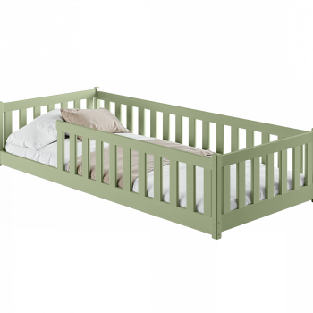 BELLA 80x160 olive Montessori floor bed for children Lano Furniture