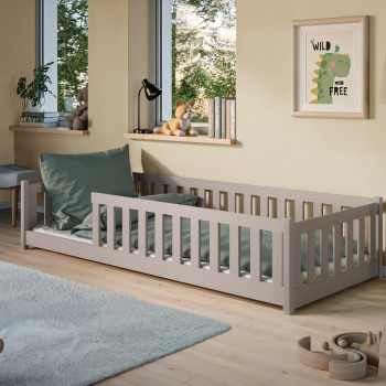 BELLA 90x200 cashmere Montessori floor bed for children Lano Furniture
