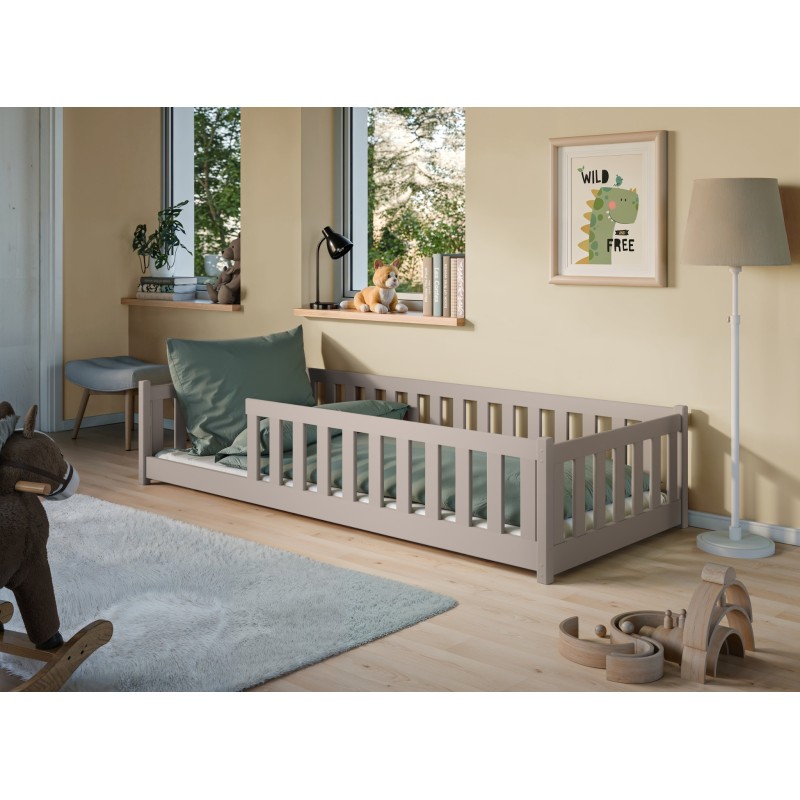 BELLA 90x200 cashmere Montessori floor bed for children Lano Furniture