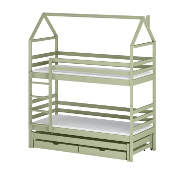 DALIA 80x160 olive bunk bed Lano Furniture