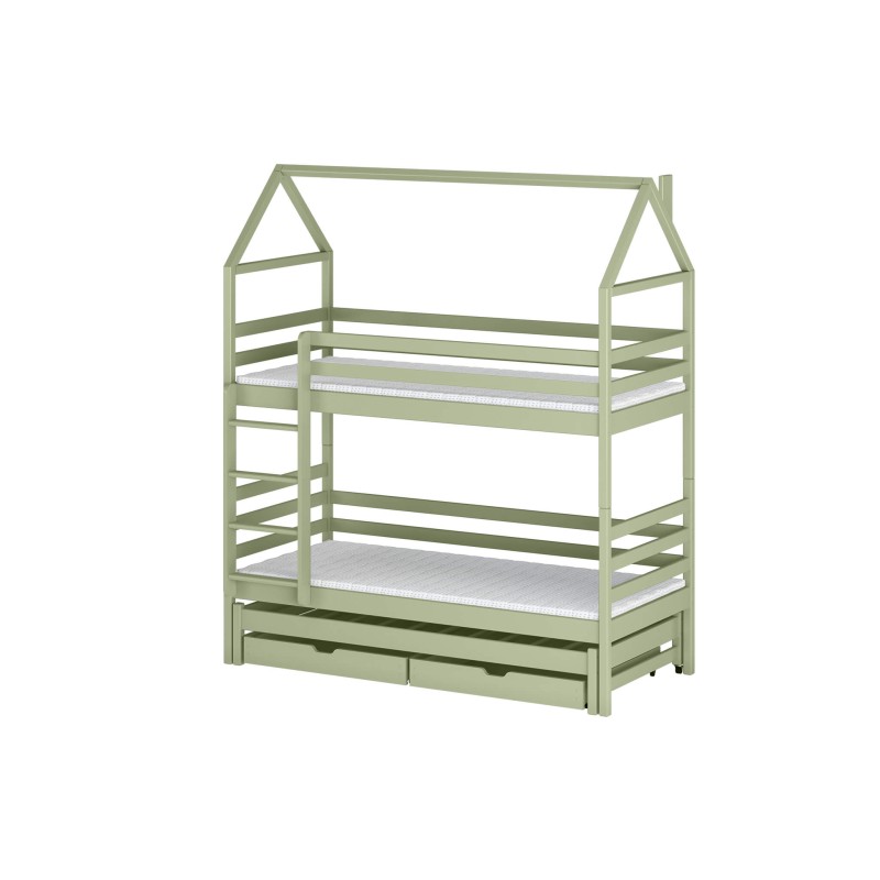 DALIA 80x160 olive bunk bed Lano Furniture