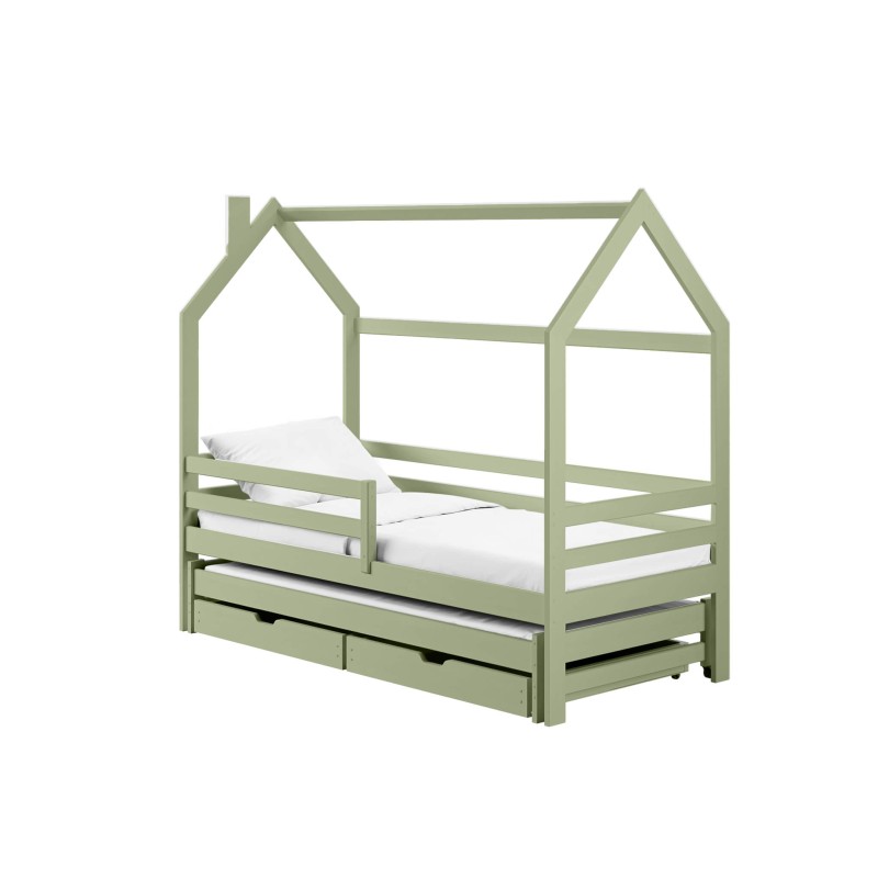 DANEK 80x180 olive childrens bed house Lano Furniture