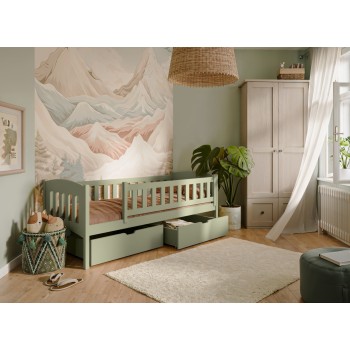 GUCIO 90x190 olive single children's bed Lano Furniture