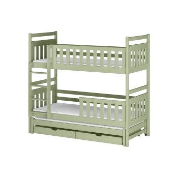KLARA 80x160 olive bunk bed Lano Furniture