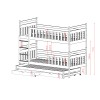 KLARA 80x200 cashmere bunk bed Lano Furniture