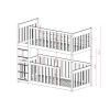 KONRAD 80x160 olive bunk bed Lano Furniture