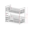 KONRAD 80x180 olive bunk bed Lano Furniture