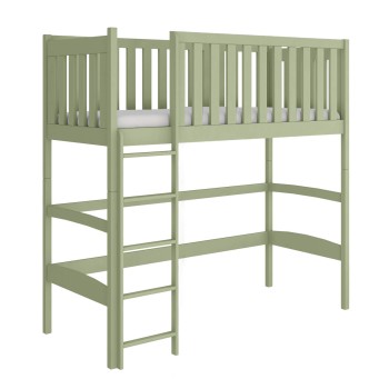 LAURA 90x190 olive single bunk bed mezzanine Lano Furniture