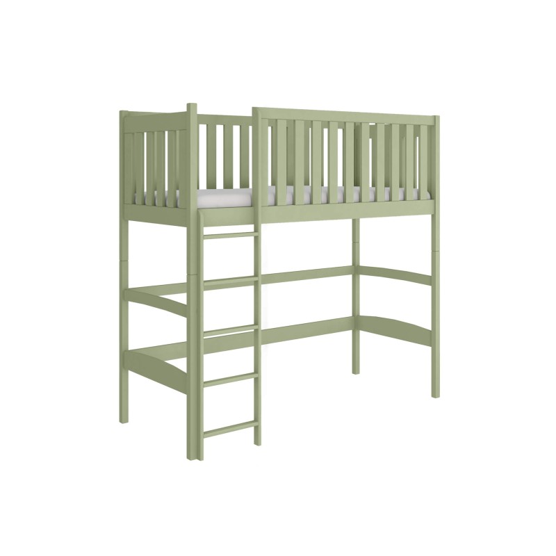 LAURA 90x190 olive single bunk bed mezzanine Lano Furniture