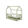 LILA 90x200 olive single childrens bed Lano Furniture