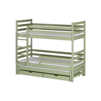 LUK 90x190 olive bunk bed Lano Furniture