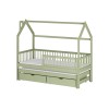 PAPI 80x160 olive childrens bed house Lano Furniture