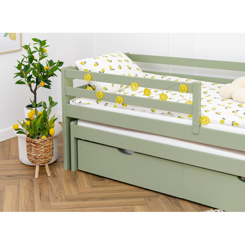 SENSO 80x180 olive double trundle bed Lano Furniture