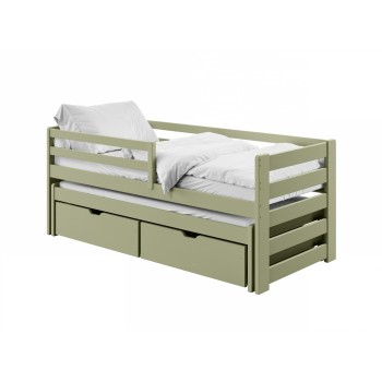 SENSO 90x190 olive double trundle bed Lano Furniture