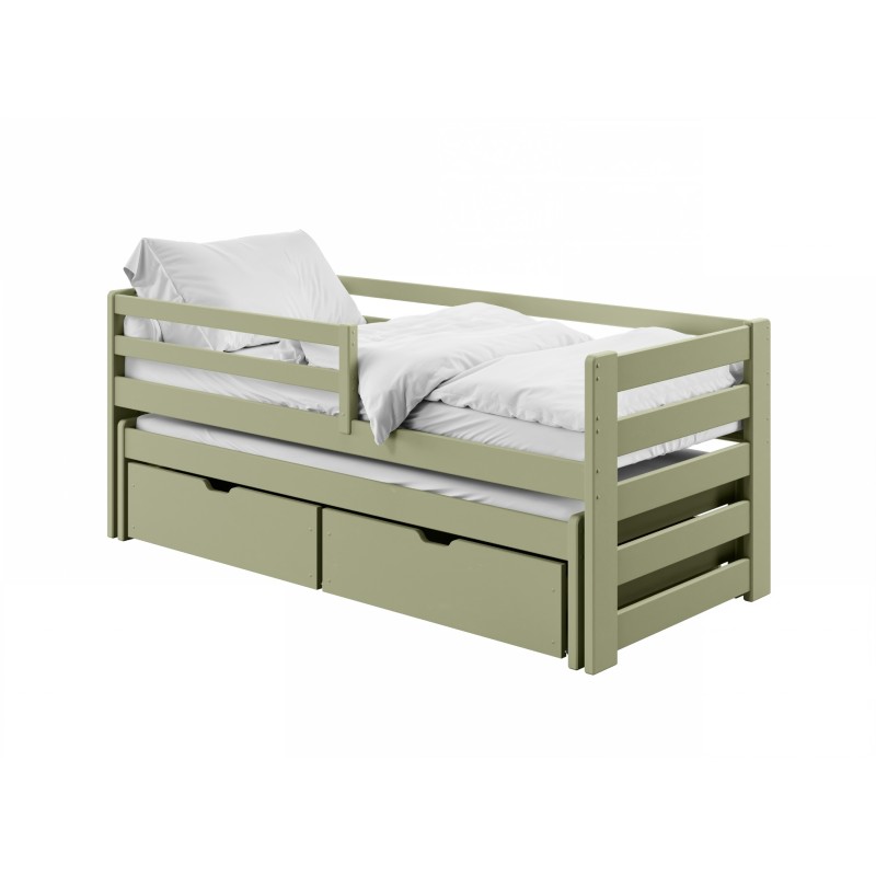 SENSO 90x190 olive double trundle bed Lano Furniture