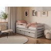 SENSO 90x200 cashmere double trundle bed Lano Furniture