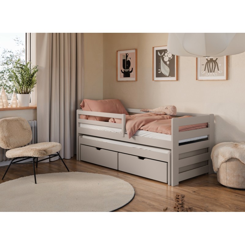 SENSO 90x200 cashmere double trundle bed Lano Furniture