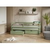 SENSO 90x200 olive double trundle bed Lano Furniture