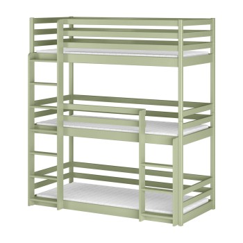 TED 80x200 olive bunk bed Lano Furniture
