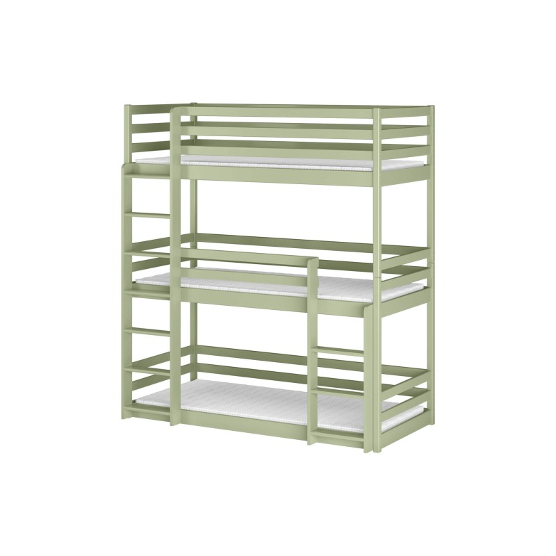 TED 80x200 olive bunk bed Lano Furniture
