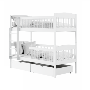 LUNA 80x180 white bunk bed Lano Furniture