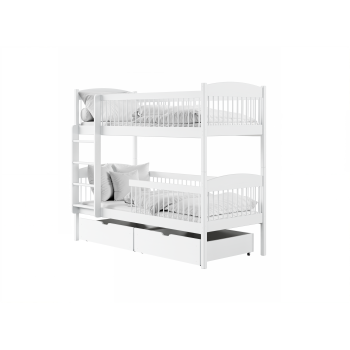 LUNA 80x180 white bunk bed Lano Furniture