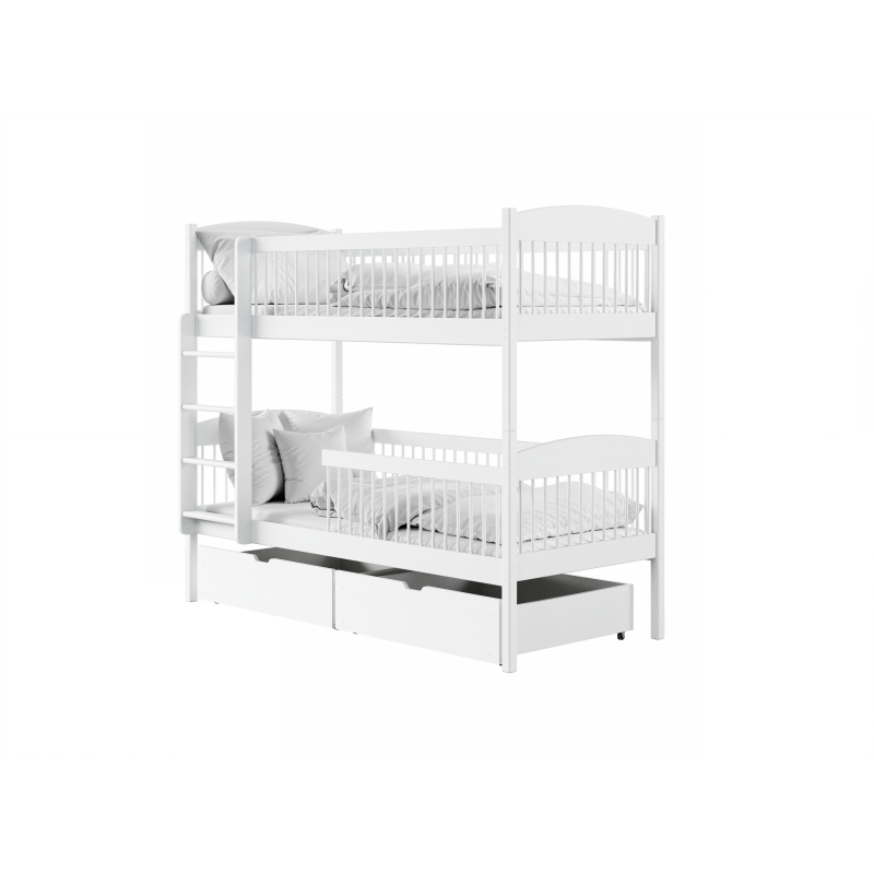 LUNA 80x180 white bunk bed Lano Furniture