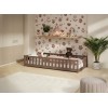 ZOYA 80x160 milk chocolate single childrens bed Lano Furniture