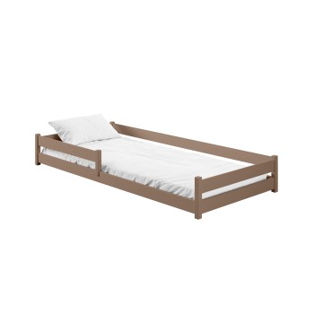ALIS 90x190 milk chocolate Montessori floor bed for children Lano Furniture
