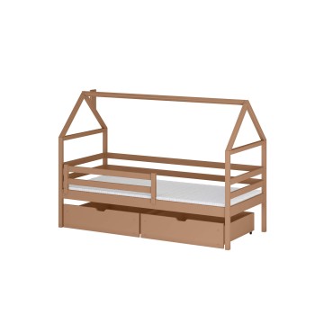 ARON 80x160 cinnamon single children's bed Lano Furniture