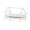 ARON 80x180 milk chocolate single childrens bed Lano Furniture