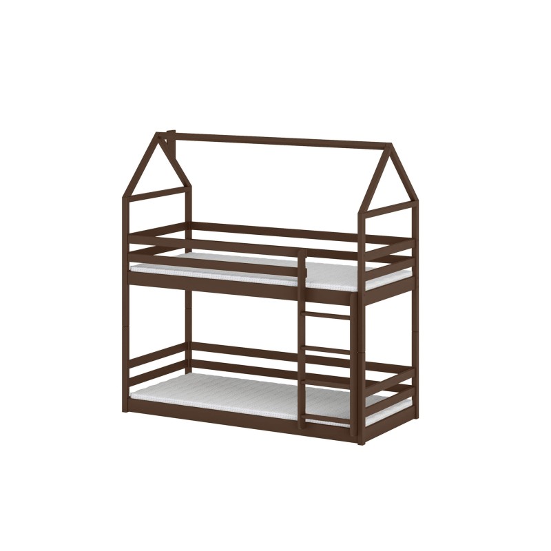 AXEL 80x200 dark chocolate bunk bed house Lano Furniture